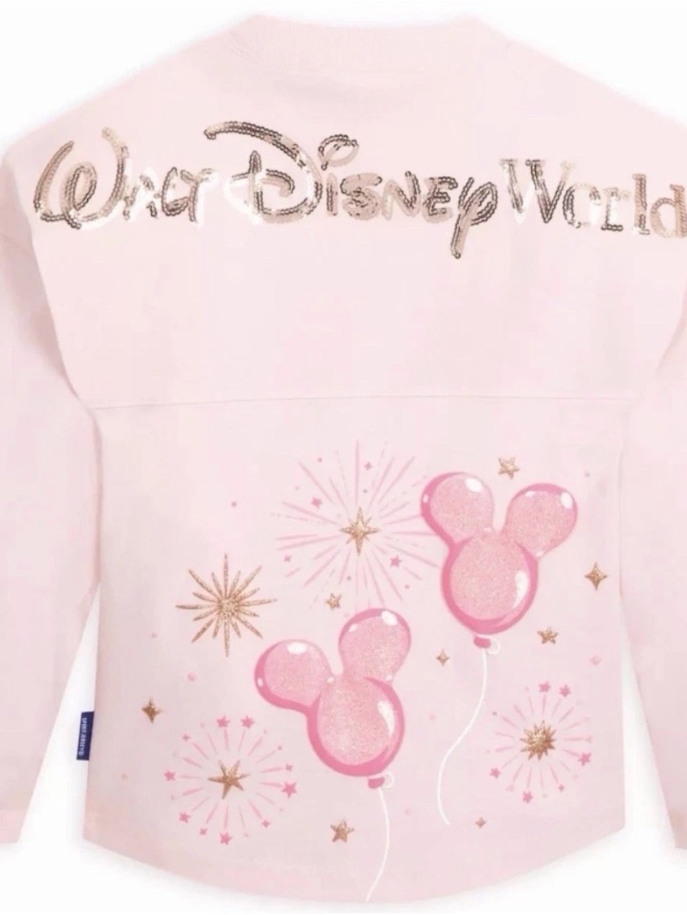 Disney Pink Sequin Balloon Spirit Jersey-XL-NWT